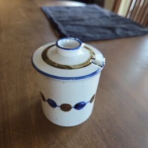 Vintage Knobler Studio Art Pottery Honey/Jam/Sugar Jar Made In Japan